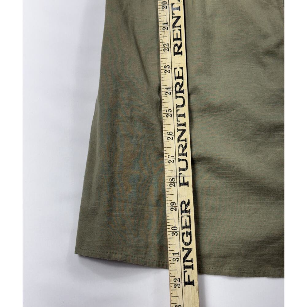 Abercrombie Fitch A&F Button Cami Dress Olive Green Small MP 100% Cotton. - Picture 11 of 13